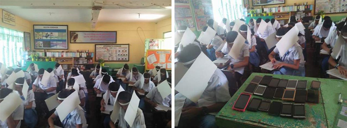 Horse blinder-like hats