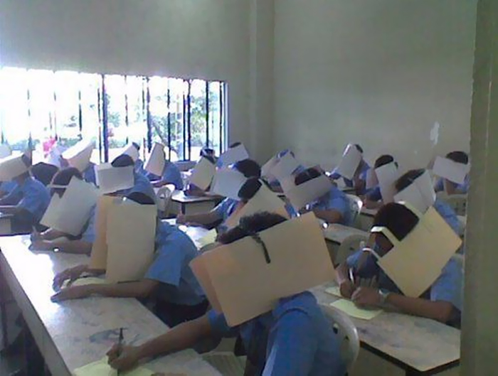 Anti-cheating hats