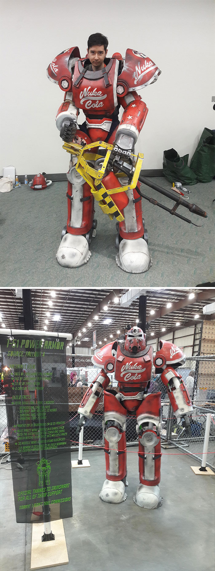I Was Drunk Dared To Make A Set Of Wearable T-51 Nuka Cola Power Armor From Fallout. Joke Is On Them, I Actually Made It 2 Years Later