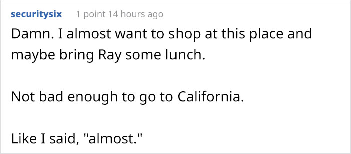Customer Leaves 1-Star Because A Homeless Man Hangs Out By The Entrance, Gets Shut Down By The Business Owner Customer Leaves 1-Star Because A Homeless Man Hangs Out By The Entrance, Gets Shut Down By The Business Owner