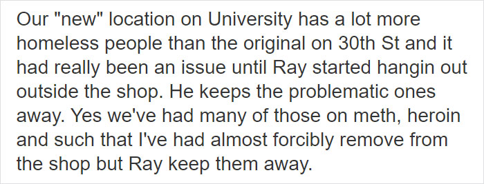 Customer Leaves 1-Star Because A Homeless Man Hangs Out By The Entrance, Gets Shut Down By The Business Owner Customer Leaves 1-Star Because A Homeless Man Hangs Out By The Entrance, Gets Shut Down By The Business Owner