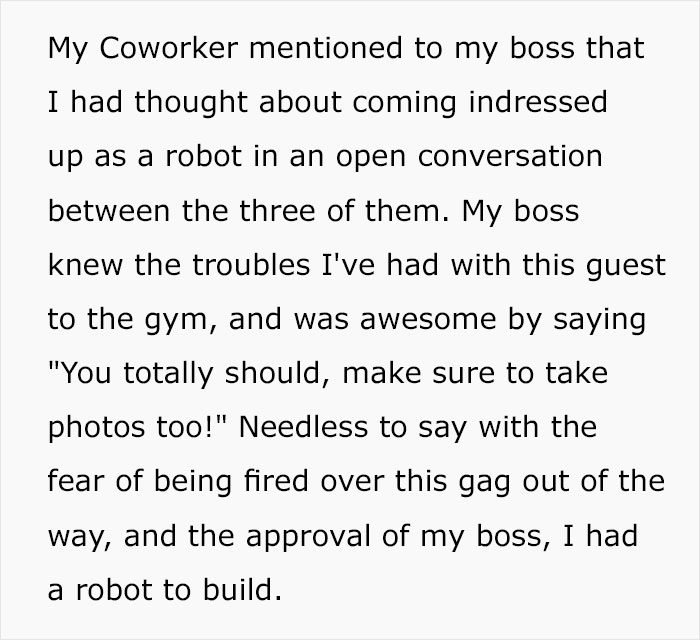 Gym Worker Plans And Executes Long-Term Revenge On Rude Customer Who Called Him 'Robotic' Gym Worker Plans And Executes Long-Term Revenge On Rude Customer Who Called Him 'Robotic'