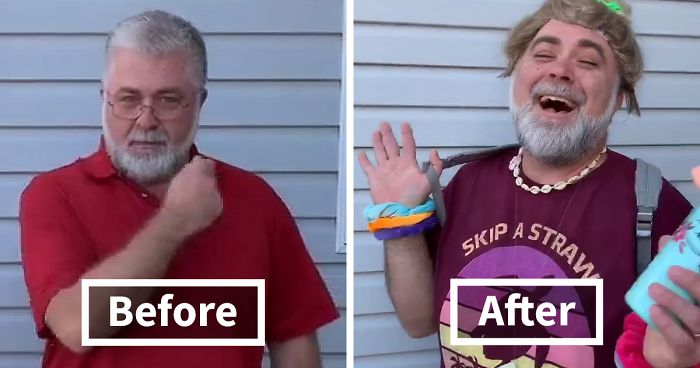 This Dad Wins Halloween By Dressing Up As A Stereotypical VSCO Girl