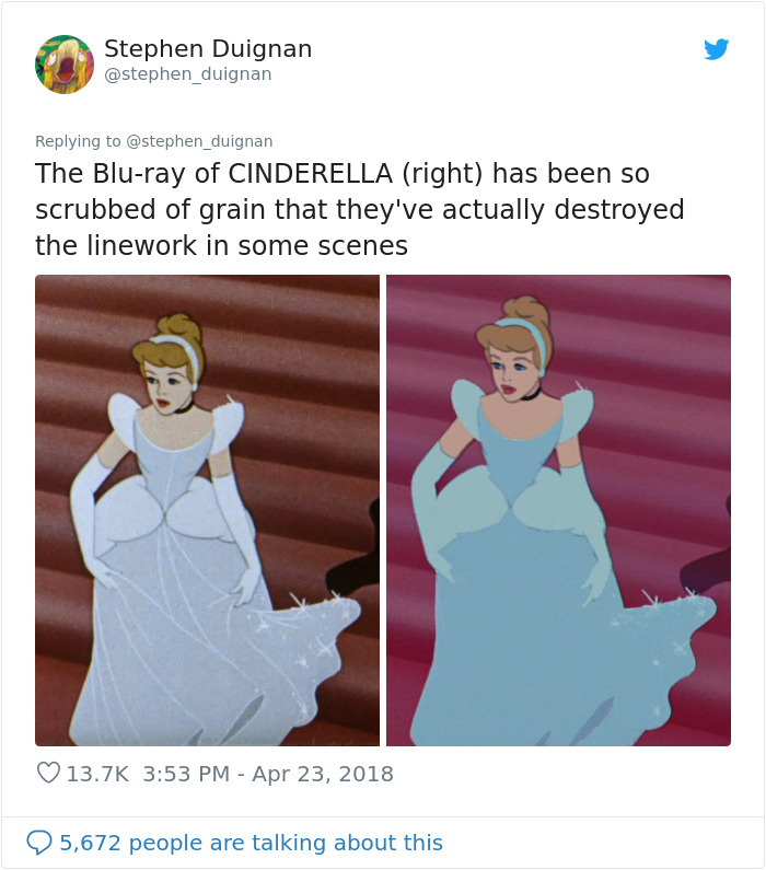 10 Images That Prove Disney 'Ruined' Cinderella In Its Blu-Ray 'Restoration' 10 Images That Prove Disney 'Ruined' Cinderella In Its Blu-Ray 'Restoration'