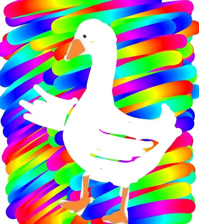Drawing-Duck-People-Art