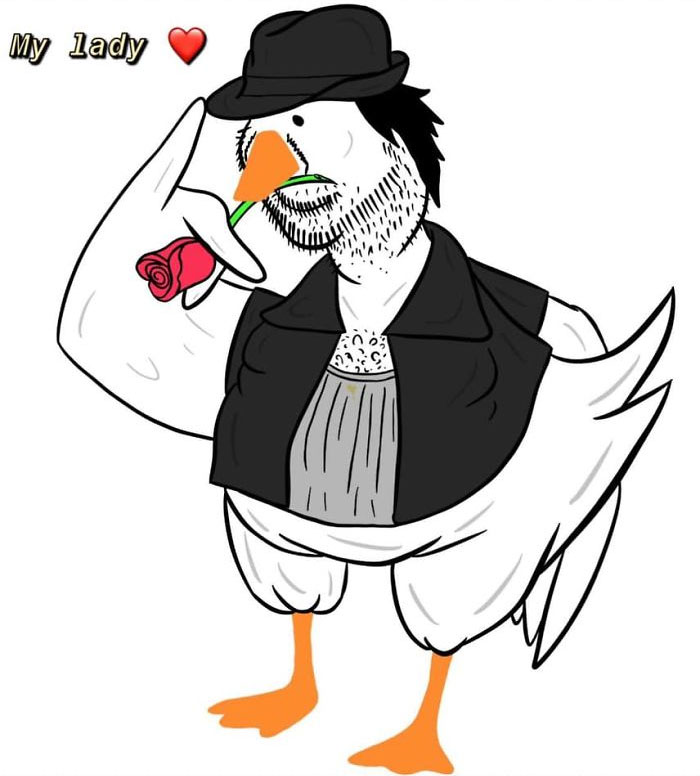 Drawing-Duck-People-Art