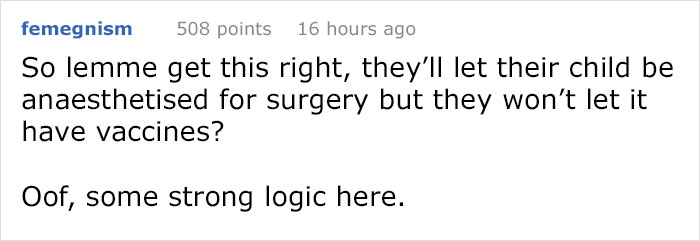 Antivax Parents Take Their Kid To The ER For An Emergency, Get Isolated From The Kid And Other Patients, Flip Off The Doctors Antivax Parents Take Their Kid To The ER For An Emergency, Get Isolated From The Kid And Other Patients, Flip Off The Doctors