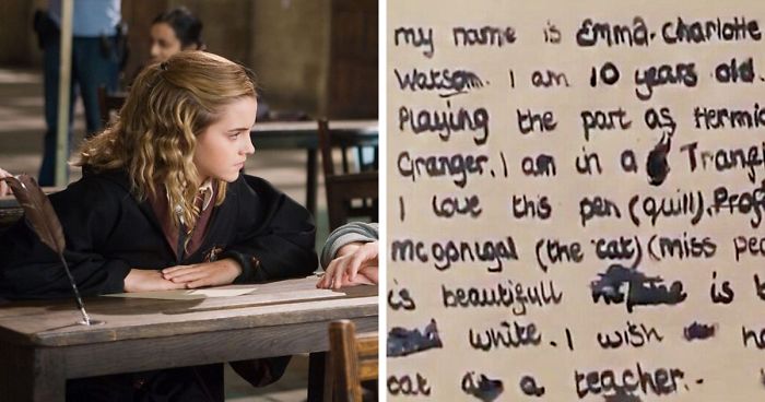 Here’s The Note 10 Y.O. Emma Watson Wrote Using A Quill During The Shooting Of Harry Potter