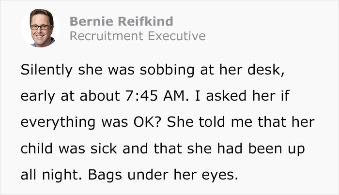 Boss Notices His Employee Sobbing At Her Desk, And His Act Of Kindness Turns Her Into The Best Employee