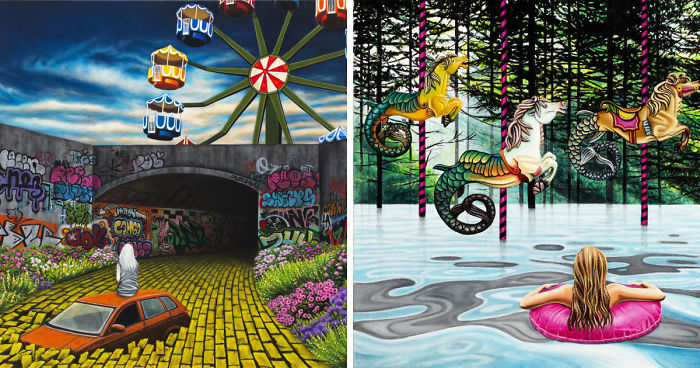 Despite The Fantasy, An Exhibition Of New Fantastical Paintings By Nicole Gordon, On View At Corey Helford Gallery