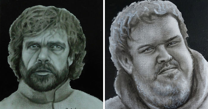 I Painted Characters From Game Of Thrones Using A Dry Brush Technique