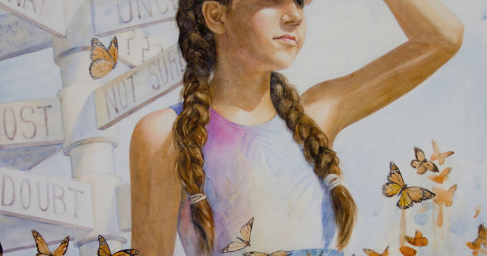 Watercolor Portraits Of Children From Foster Care