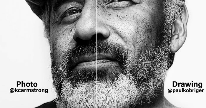 I Spent 145 Hours Drawing This Hyperrealistic Portrait With A Cheap Everyday Ballpoint Pen.