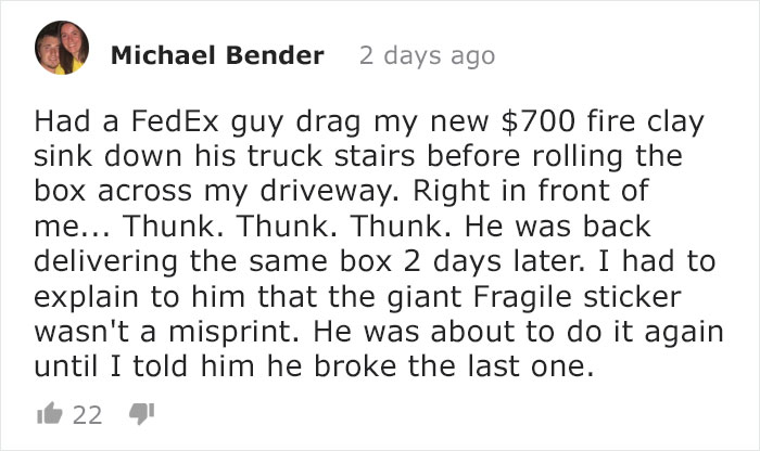 FedEx Delivery Guy Throws A $1500 Lens, Doesn't Know He's Being Recorded FedEx Delivery Guy Throws A $1500 Lens, Doesn't Know He's Being Recorded