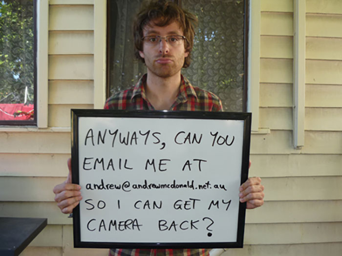 The Way This Guy Made Sure He Got His Lost Camera Back Is Genius