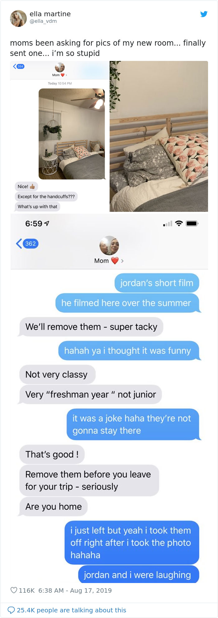 "I Dunno Mum. It Came With The Frame"