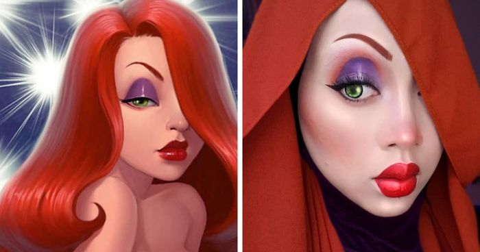 Woman Uses Her Hijab To Turn Herself Into Pop Culture Characters (30 New Pics)