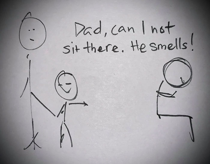 Dad Shows What To Tell Kids If They Complain Strangers Are 'Smelly' In A Comic Dad Shows What To Tell Kids If They Complain Strangers Are 'Smelly' In A Comic