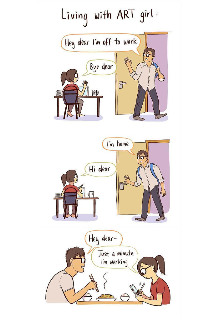 Artist Illustrates Her Relationship With ‘IT Guy’ In 21 Adorable Comics (New Pics)