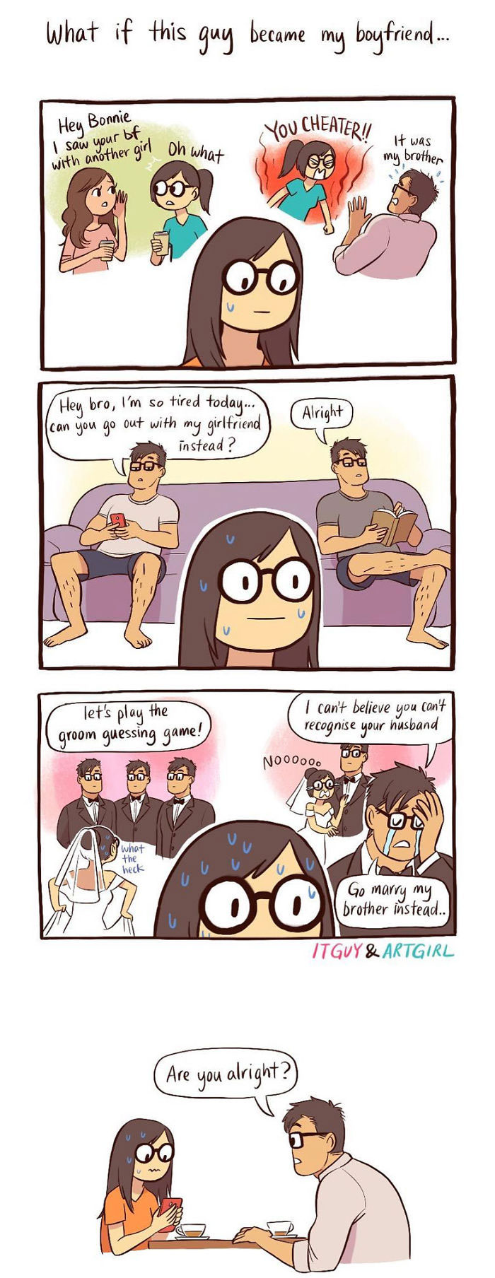 Artist Illustrates Her Relationship With ‘IT Guy’ In 21 Adorable Comics (New Pics)