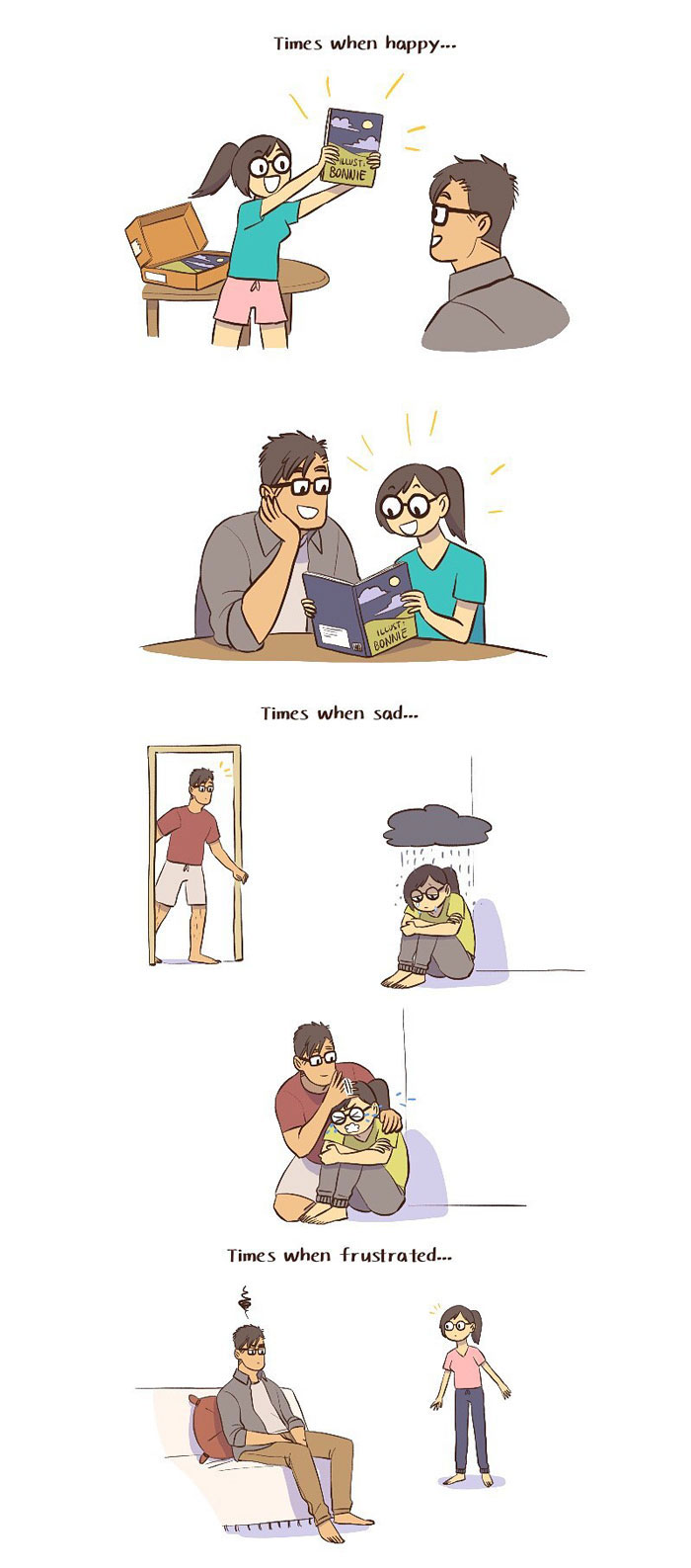 Artist Illustrates Her Relationship With ‘IT Guy’ In 21 Adorable Comics (New Pics)