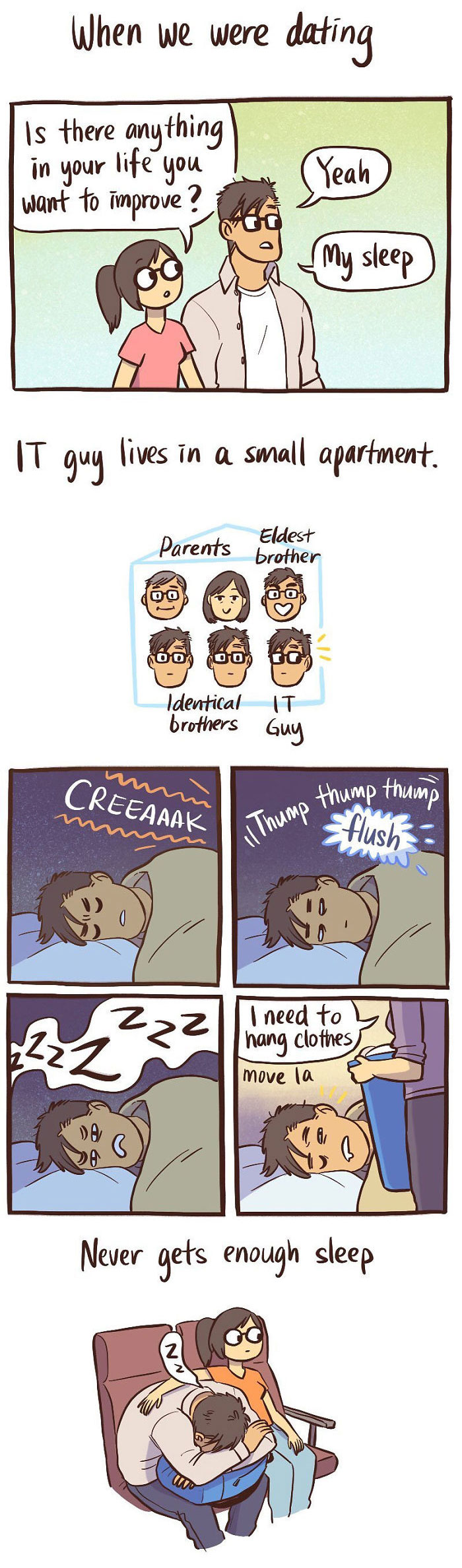 Artist Illustrates Her Relationship With ‘IT Guy’ In 21 Adorable Comics (New Pics)