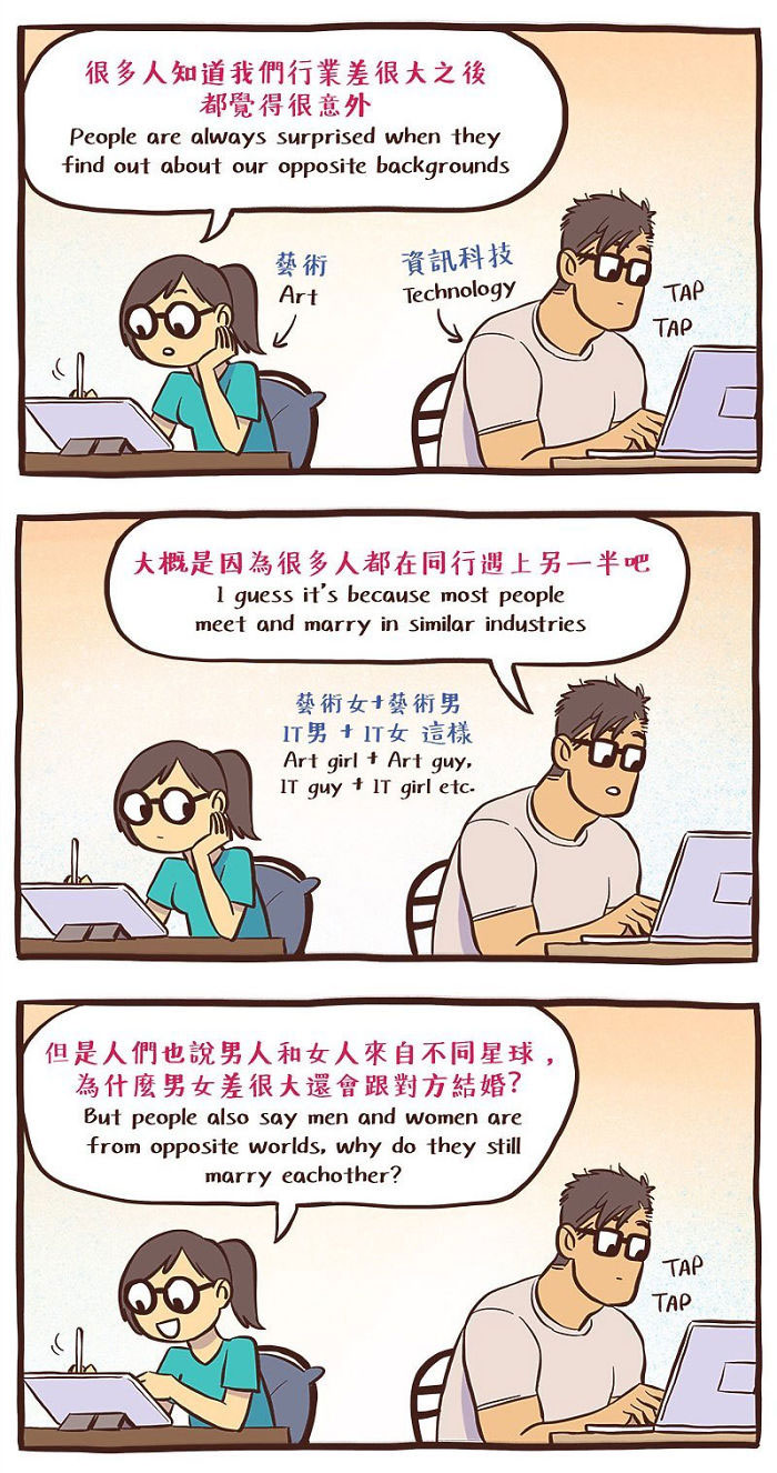 Artist Illustrates Her Relationship With ‘IT Guy’ In 21 Adorable Comics (New Pics)