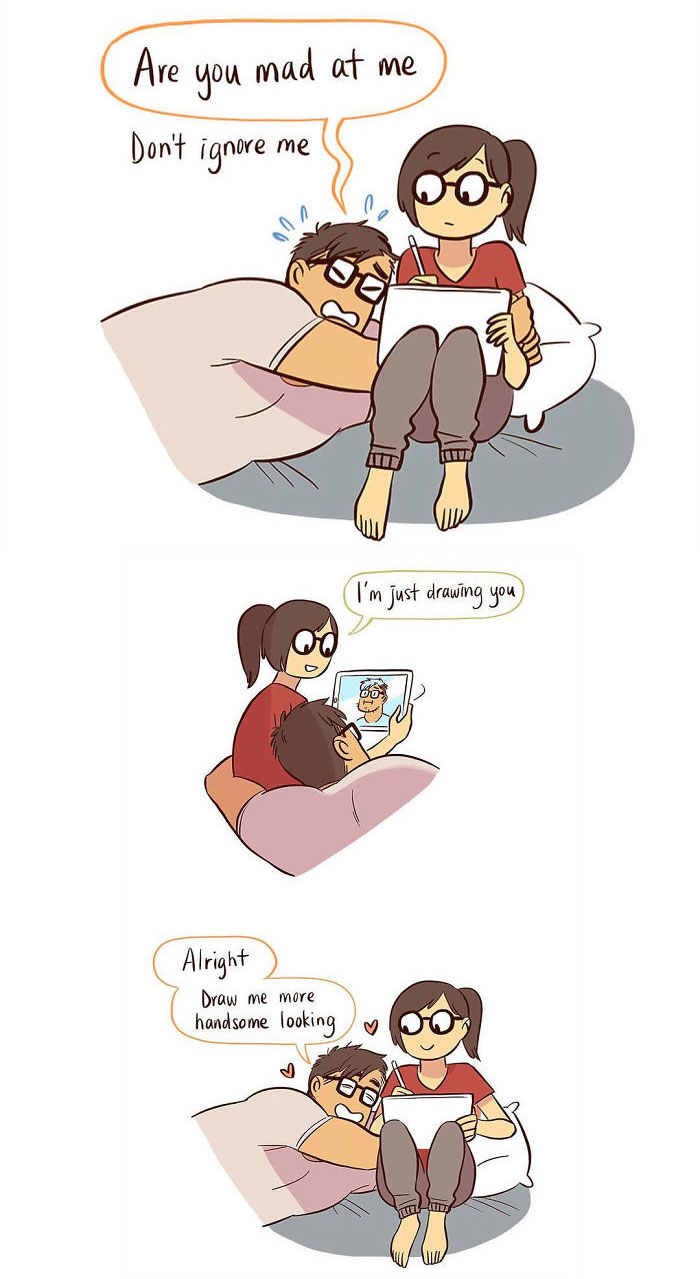 Artist Illustrates Her Relationship With ‘IT Guy’ In 21 Adorable Comics (New Pics)
