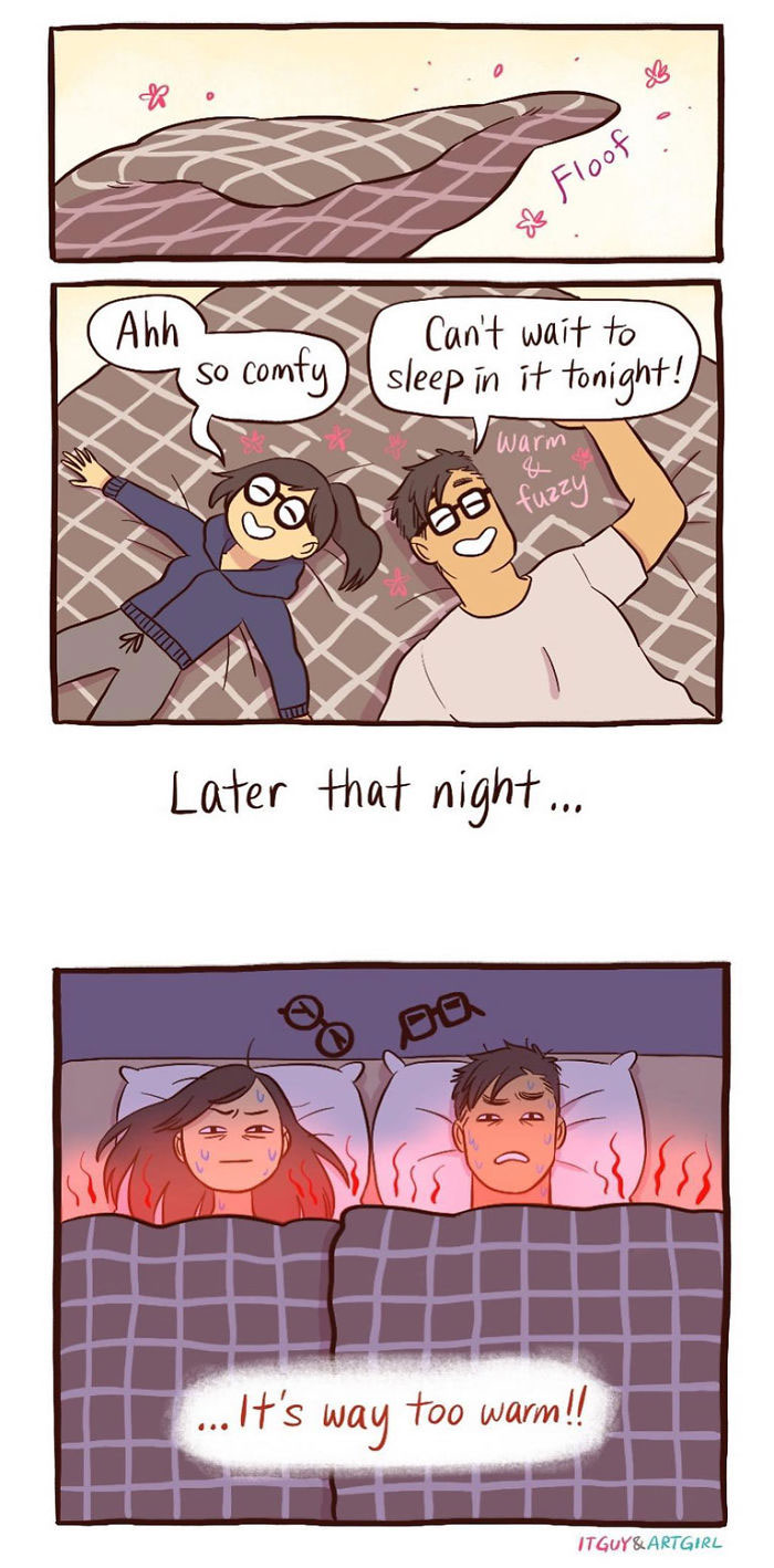 Artist Illustrates Her Relationship With ‘IT Guy’ In 21 Adorable Comics (New Pics)