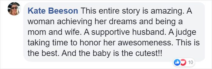 This Awesome Judge Held The Baby Of A Law Student As She Was Sworn Into The State Bar