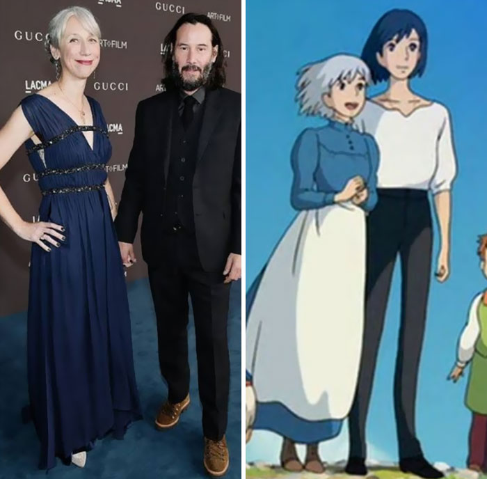 Someone Compares Keanu Reeves And His Alleged Girlfriend To Howl’s Moving Castle Characters And It’s Spot On Someone Compares Keanu Reeves And His Alleged Girlfriend To Howl’s Moving Castle Characters And It’s Spot On