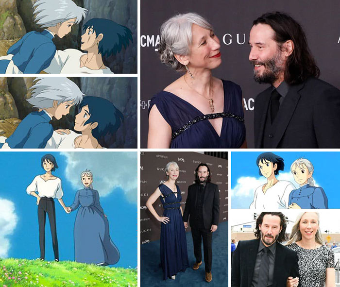 Someone Compares Keanu Reeves And His Alleged Girlfriend To Howl’s Moving Castle Characters And It’s Spot On