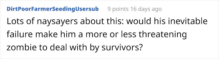 This Person Noticed That No One Wears Armor In Zombie Movies And Starts A Hilarious Discussion