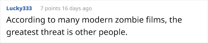This Person Noticed That No One Wears Armor In Zombie Movies And Starts A Hilarious Discussion