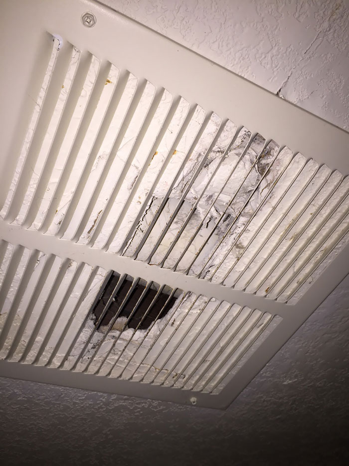 We Realized That Our Shady Landlord Covers Holes Made By Previous Tenants With Vent Covers. It's Kind Of Genius