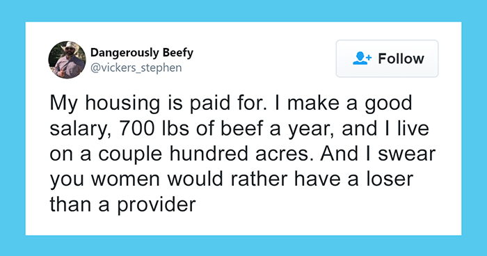 ‘Nice’ Guy Is Disappointed At Women Choosing ‘Losers’ Instead Of ‘Providers’ Like Him, And The Comments Are Hilarious