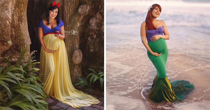 Brazilian Photographer Turns Moms-To-Be Into Disney Princesses (17 Pics)