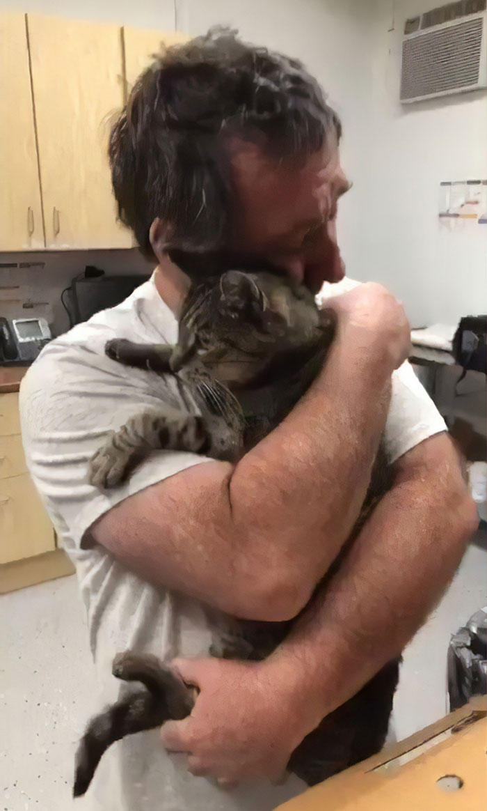Man Gets Reunited With His 19-Year-Old Cat 7 Years After He Went Missing
