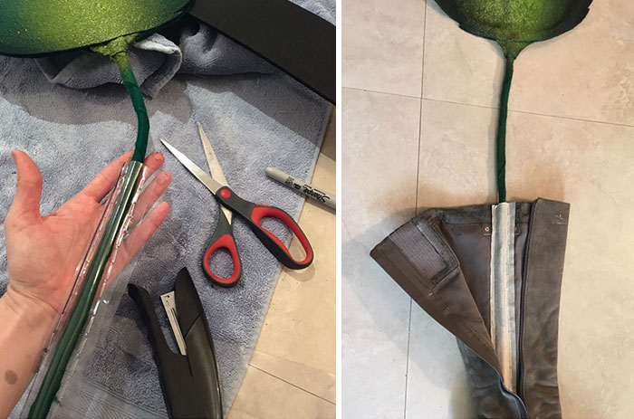 Woman Uses Foam And Toilet Seat Hinges To Create A Moving Rose Costume Woman Uses Foam And Toilet Seat Hinges To Create A Moving Rose Costume