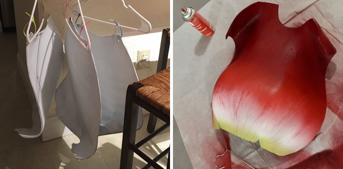 Woman Uses Foam And Toilet Seat Hinges To Create A Moving Rose Costume Woman Uses Foam And Toilet Seat Hinges To Create A Moving Rose Costume