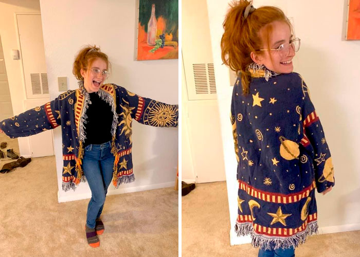 To The Friend With The Blanket Jacket- I Found My Blanket Jacket One Year Ago In A Maryland Goodwill And It’s One Of My Most Prized Possessions