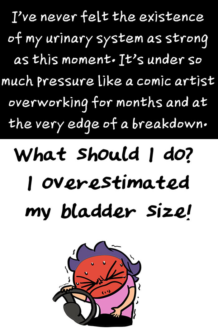 Mom Illustrates The Time She Overestimated Her Bladder Size, And It’s Hilariously Vivid
