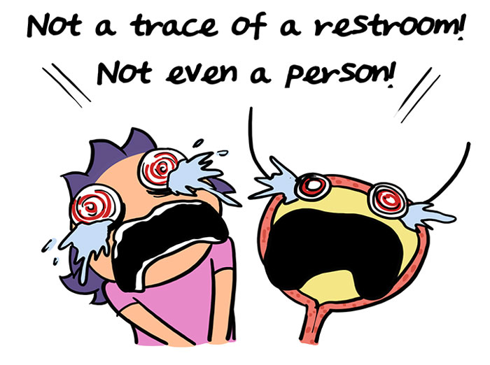 Mom Illustrates The Time She Overestimated Her Bladder Size, And It’s Hilariously Vivid