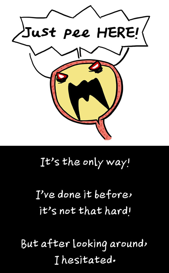 Mom Illustrates The Time She Overestimated Her Bladder Size, And It’s Hilariously Vivid