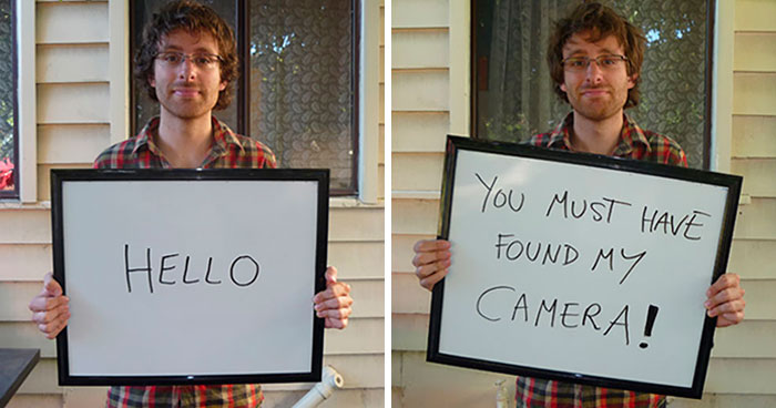 The Way This Guy Made Sure He Got His Lost Camera Back Is Genius