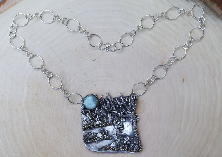 I Hand-Crafted A Princess Mononoke Inspired Pendant