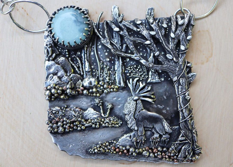 I Hand-Crafted A Princess Mononoke Inspired Pendant I Hand-Crafted A Princess Mononoke Inspired Pendant