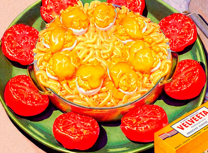 Velveeta Golden Glory Casserole: Mac And Cheese, Topped With Hard Boiled Eggs