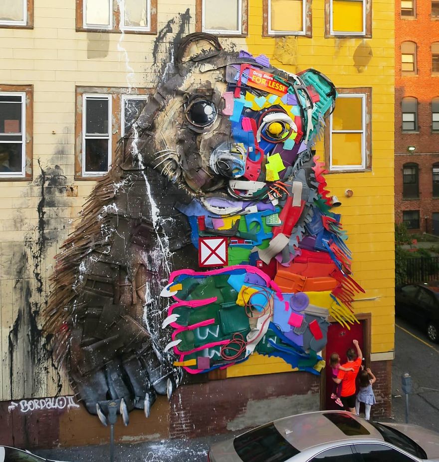 Trash Animals Sculpture