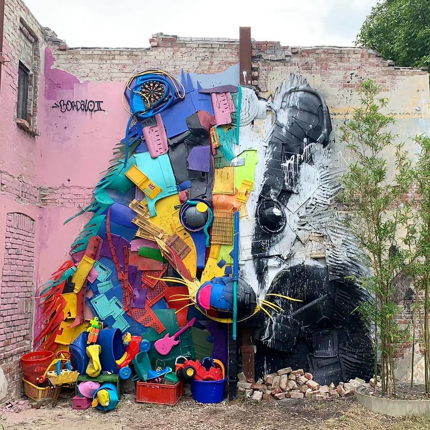 Trash Animals Sculpture